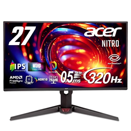 Amazon.co.jp: Acer 27インチ WQHD IPS 非光沢 エルゴスタンド 320Hz